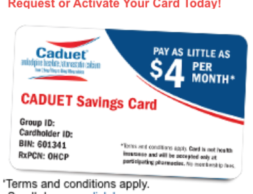 CADUET | Discount Savings Card | Coupon