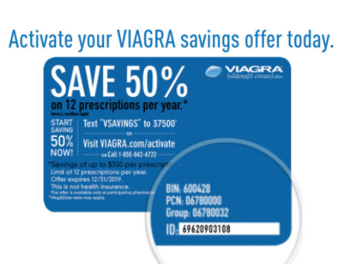 Pfizer VIAGRA | Activate Savings Card | Coupon