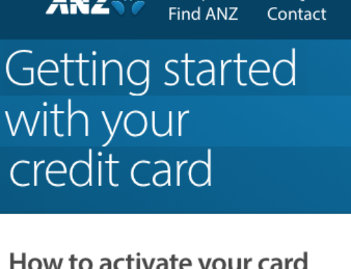 www.anz.com/INETBANK/bankmain.asp | Activate New ANZ Credit Card